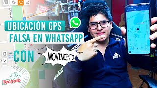 Como enviar una ubicación GPS FALSA en tiempo Real y con Movimiento en WhatsApp [upl. by Eriha]