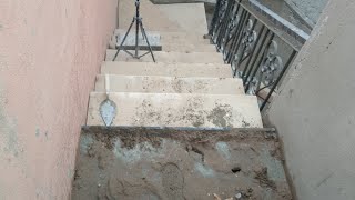 Professional Staircase Transformation How to Install Marble with Style and EasePart 5 [upl. by Huxham]