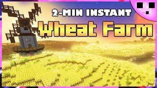 Minecraft Wheat Farm in ONLY 2 MIN Creative Commands [upl. by Vaenfila]