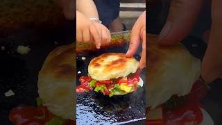 Chinese burger Grandpa and grandson cook food [upl. by Wilburn]