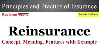 Reinsurance reinsurance class reinsurance explained in hindi principles and practice of insurance [upl. by Jackqueline]