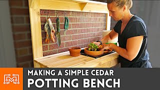 Making a Simple Potting Bench  Woodworking  I Like To Make Stuff [upl. by Canon728]