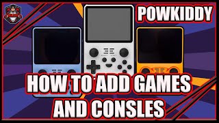 How To Add Games To Powkiddy rgb20s and Emulators [upl. by Ahsitil]