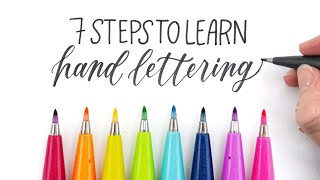 How to Learn Hand Lettering in 2021 7 Easy Steps for Hand Lettering Beginners [upl. by Naenaj]