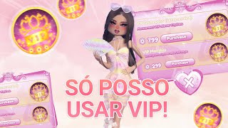 Jogando DRESS TO IMPRESS mas eu SÓ POSSO USAR O VIP 2 [upl. by Jordans]