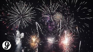 12 Minute Fireworks Show with Sound 4K UHD 60FPS  GRATEFUL [upl. by Haimaj]