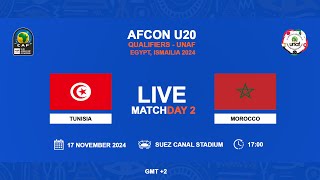 U20 AFCON 2025 Qualifiers  UNAF  TUNISIA VS MOROCCO [upl. by Oecam]