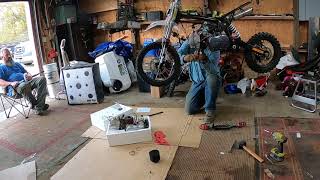 SSR Pit bike engine swap [upl. by Derwon]