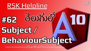 Angular10 in Telugu 62 Subject  BehaviourSubject in Angular10 in Telugu  RSK Helpline [upl. by Yard]