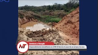 NT Emprendimiento inmobiliario en el KM 20 desvía el cauce de un arroyo y lo seca [upl. by Emery]