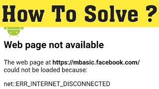 How To Fix Web page not available Error in Android Mobile 2020 [upl. by Petie]