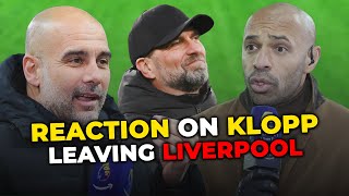 Footballers and Managers Reactions on Jurgen Klopp Leaving Liverpool [upl. by Cirdec442]