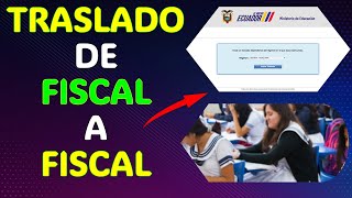 Traslado de fiscal a fiscal juntoseducaciongobec  2025 [upl. by Nylecoj717]