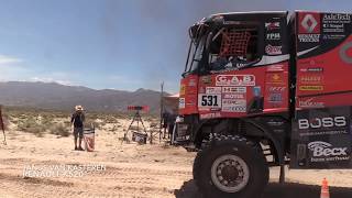 Dakar 2018 Departure of Renault Trucks K520 on stage 10 [upl. by Roti6]