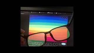 Óculos para Daltonicos  Óculos para Daltonismo  Teste e Efeito das Lentes nas Cores  PS Glasses [upl. by Ssitruc]