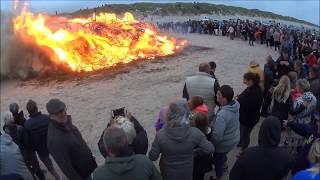 Dänemark im Juni 2017 Vejers Strand Sonnenwende der SanktHansAften [upl. by Yor]