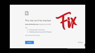 How to fix This site cant be reached  ERR CONNECTION REFUSED [upl. by Seedman]