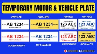 TEMPORARY MOTOR amp VEHICLE PLATE  GAMIT ANG FREE ACCOUNT SA CANVA [upl. by Acacia748]