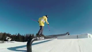 GoPro HD Freeski  Course Preview FIS EC Snowpark Hero Seiser Alm 2016 by Christof Schenk [upl. by Lupita]