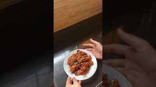 BBQ CHICKEN WINGS  HONEY BBQ WINGS RECIPE  shotrs youtubeshorts [upl. by Guildroy]