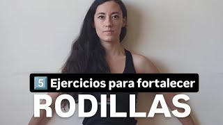 5️⃣ ejercicios para fortalecer RODILLAS 💪🏻👀 [upl. by Nerta273]