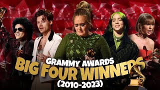 BIG FOUR WINNERS Grammy Awards Each Year 2010  2023  Hollywood Time  Adele Taylor Swift Bruno [upl. by Kinney464]