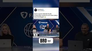 Michelle Beadle Accidentally Lets One Slip nba funny subscribe please [upl. by Howlend]