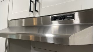 Broan NuTone Under Cabinet Ducted Range Hood REVIEW [upl. by Negiam248]