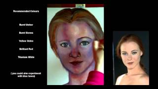 A beginners guide to drawing and painting an acrylic portrait  Finishing the painting VIDEO 4 [upl. by Colwell]