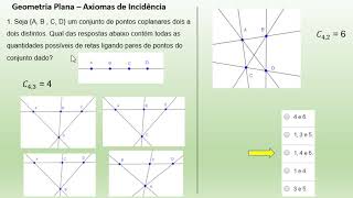 Geometria Plana – 1 Axiomas de Incidência [upl. by Anneirb]