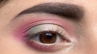 Simple Pink Eyeshadow Look  Rose Gold Glitter Eye Makeup look  5 MINUTE Glitter EyeMakeup Tutorial [upl. by Tomkin]