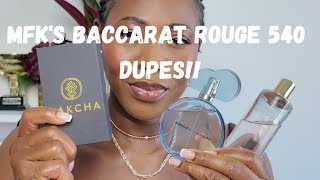 MFKs Baccarat Rouge 540 Fragrance Dupes [upl. by Elehcar]