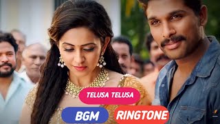 Telusa Telusa BGM Ringtone  Ringtone Adda [upl. by Anhoj]