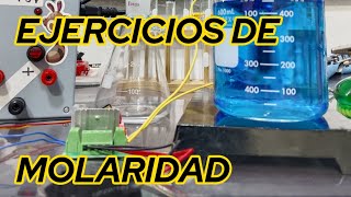 MOLARIDADTRES EJERCICIOS1 chemistry science ciencia quimica experimento [upl. by Craw]