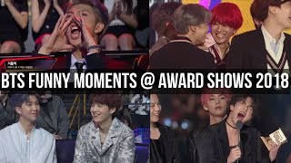 BTS Funny Moments  Award Shows 2018 [upl. by Kudva249]