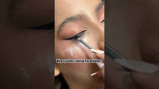 Wing Eyeliner Tutorial shortsEyeliner kaise lagaye आईलाइनर लगाने का आसान तरीका shortstrendingyt [upl. by Holt]