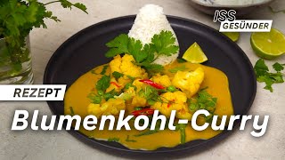 Veganes Rezept für BlumenkohlCurry  AOK [upl. by Petras]