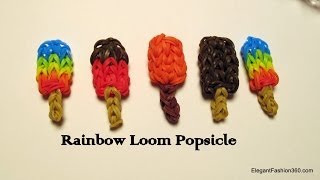 How to make Rainbow Loom Popsicle Charm  How to [upl. by Edvard]