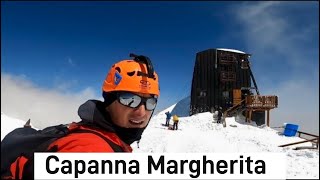 CAPANNA MARGHERITA in giornata 4554m  Il Rifugio più alto d’Europa  Monte Rosa [upl. by Philpot449]