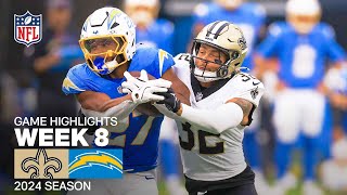 New Orleans Saints vs Los Angeles Chargers  2024 Week 8 Game Highlights [upl. by Nwahsuq840]