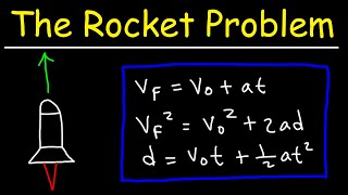 2 Stage Rocket Problem  Kinematics and Projectile Motion  Physics [upl. by Nimad]