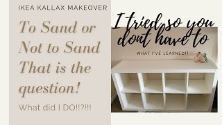 DIY IKEA Kallax Transformation Makeover How to and Not to Paint Ikea Furniture [upl. by Erehpotsirhc]