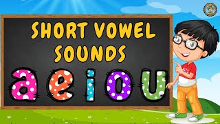 Learn Vowels aeiou  Short Vowels Sound with CVC Words vowels [upl. by Nickie308]