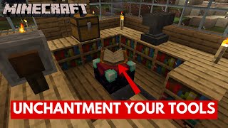 How to Take Out Enchantments From Your Tools in Minecraft 2024  Minecraft Tutorial [upl. by Kursh117]