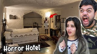 Living In A Haunted Horror Hotel For 24 Hours 😱 [upl. by Kcirdneh849]