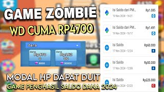 Apk Penghasil Saldo Dana 2024  Game Penghasil Uang 2024  Game ZOMBI Penghasil Dana Terbaru [upl. by Eckel]