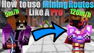 How to Follow Mining Routes Like a Pro  Hypixel Skyblock [upl. by Curson]