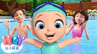 Comme un petit poisson  Apprendre à nager 🏊 Comptines pour bébé  HeyKids [upl. by Yuji]