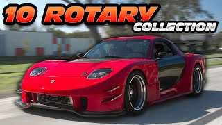 CRAZIEST 10 Rotary Rare RX7 Collection FOUR 3 ROTORS in SECRET HANGER [upl. by Carol69]