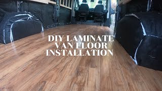 VAN BUILD  FLOORING and WHEEL WELL BOXES  HOW TO [upl. by Shuma95]